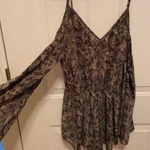 Snakeskin romper
